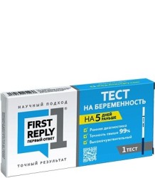 Тест на беременность Первый ответ (полоска) 1 шт.