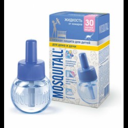 Жидкость от комаров 30 мл Mosquitall 30 ночей для детей нежная защита от комаров для дома и дачи