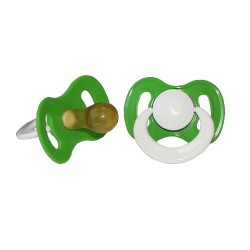 Соска-пустышка 1 шт. бантик с кольцом коробка