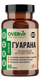 Гуарана OVERvit БАД 60 шт. капс.