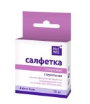 Салфетка спиртовая стерильная, Medhelp (МедХелп) р. 4смх4см 10 шт