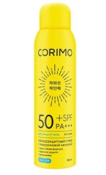 Спрей солнцезащитный для лица и тела Corimo с гиалуроновой кислотой SPF50+ 1 шт. 150 мл