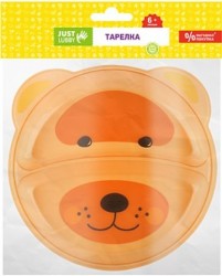 Тарелка для кормления Lubby Джаст полипропилен с 6 мес