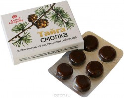 Жевательная смолка Старовер Тайга 6 шт.
