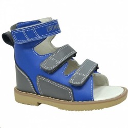 Обувь ортопедическая детская Ortmann Этна сандалии с высоким берцем р. 24 голубой