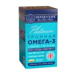 Тройная омега-3, Sense of Life (Сенс оф Лайф) капсулы 1565 мг 30 шт Triple omega-3 БАД