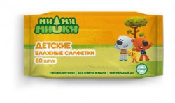 Салфетки влажные Ми-ми-мишки 60 шт.