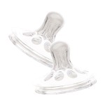 Соска силиконовая для бутылочки, Roxy-Kids (Рокси-Кидс) 2 шт арт. RBTL-005-M средний поток с 3 мес с широким горлом