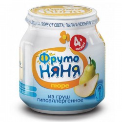 Пюре, Фрутоняня 100 г груша натуральная