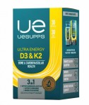 Uesupps ультра энерджи витамин D3 и K2, капсулы мягкие 2000МЕ + 150 мкг 30 шт