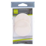 Спонжи, QVS (КВС) 2 шт арт. 10-1069 круглые для нанесения основы макияжа любого типа