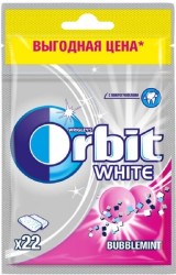 Жевательная резинка Orbit 30 г Белоснежный бабблминт