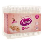 Ватные палочки детские, Smile (Смайл) 60 шт бэби с ограничителем