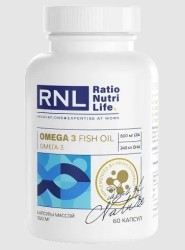 Омега-3 RatioNutriLife рыбный жир Экстра высокой концентраци 60 шт. капс. 1620 мг