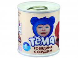 Пюре, Тёма 100 г говядина с сердцем с 8 мес