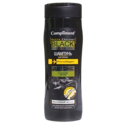 Шампунь для волос Compliment Блэк Профешнл Активный уголь и Про-коллаген Детокс и упругий объем 250 мл