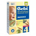 Каша молочная, Bebi (Беби) 250 г рис яблоко с 4 мес