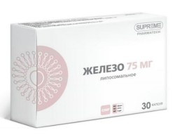 Железо липосомальное Supreme Pharmatech 30 шт. капс. 75 мг / 548 мг